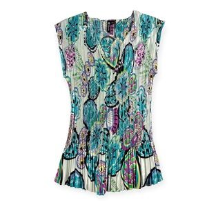 Milano Y2K Pleated Crinkle Top